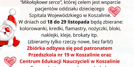 Mikołajkowe serca - akcja charytatywna